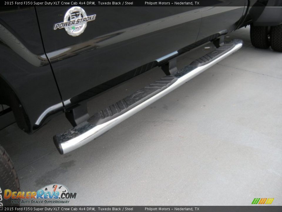 2015 Ford F350 Super Duty XLT Crew Cab 4x4 DRW Tuxedo Black / Steel Photo #12