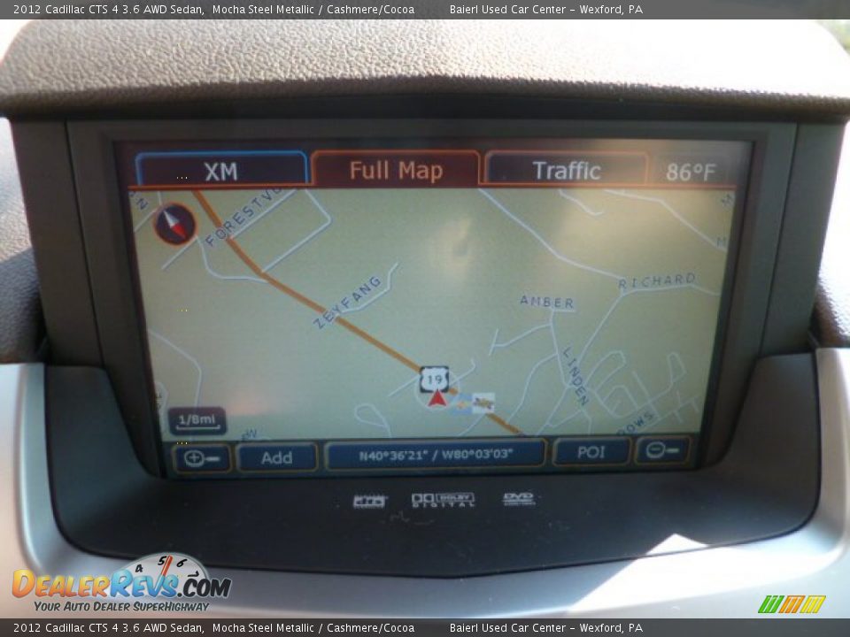 2012 Cadillac CTS 4 3.6 AWD Sedan Mocha Steel Metallic / Cashmere/Cocoa Photo #17