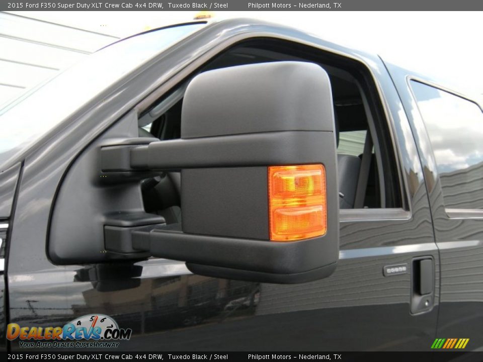 2015 Ford F350 Super Duty XLT Crew Cab 4x4 DRW Tuxedo Black / Steel Photo #13