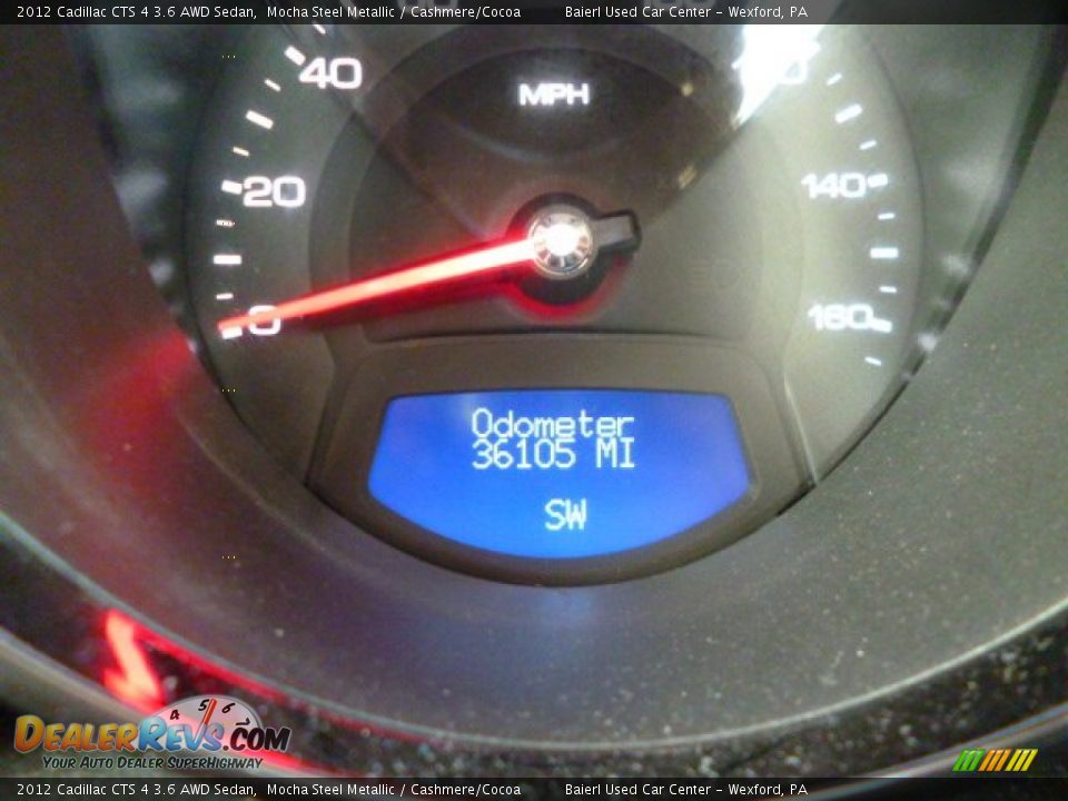 2012 Cadillac CTS 4 3.6 AWD Sedan Mocha Steel Metallic / Cashmere/Cocoa Photo #20