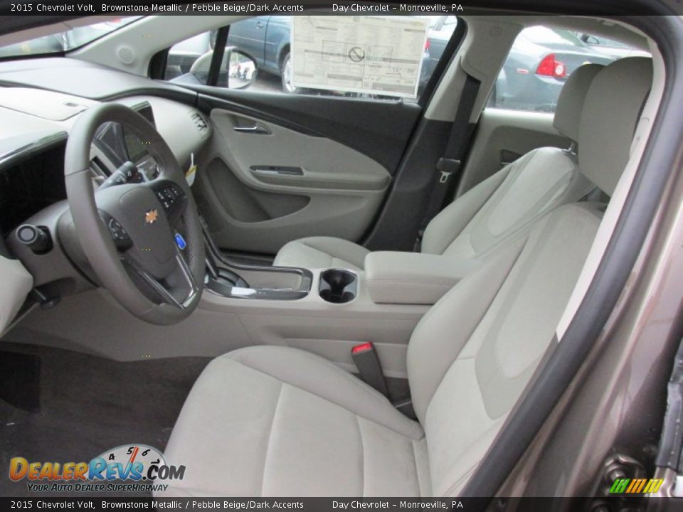 Pebble Beige/Dark Accents Interior - 2015 Chevrolet Volt  Photo #11