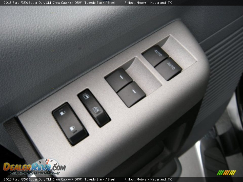 2015 Ford F350 Super Duty XLT Crew Cab 4x4 DRW Tuxedo Black / Steel Photo #25