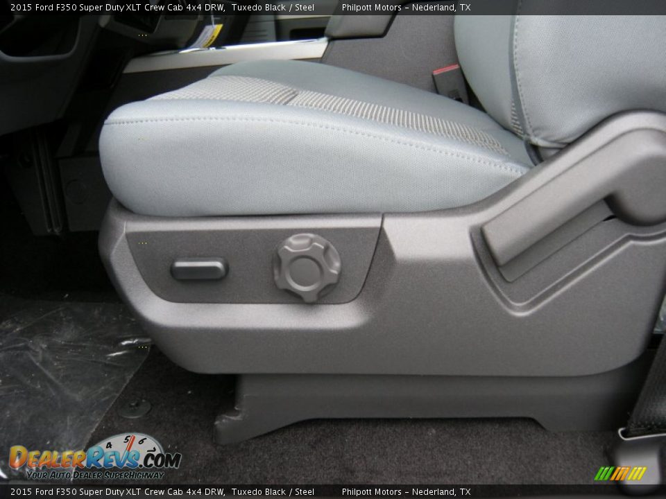 2015 Ford F350 Super Duty XLT Crew Cab 4x4 DRW Tuxedo Black / Steel Photo #27