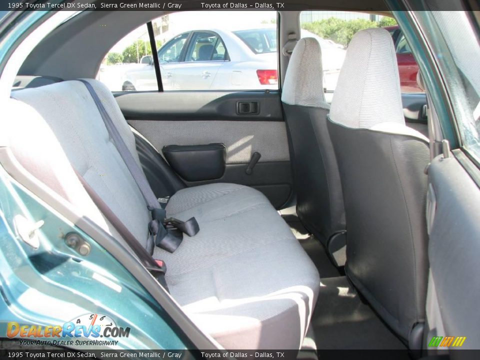 1995 Toyota Tercel DX Sedan Sierra Green Metallic / Gray Photo #11
