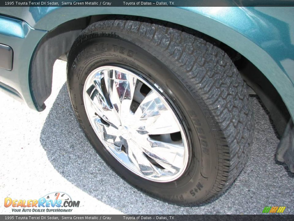 1995 Toyota Tercel DX Sedan Sierra Green Metallic / Gray Photo #13