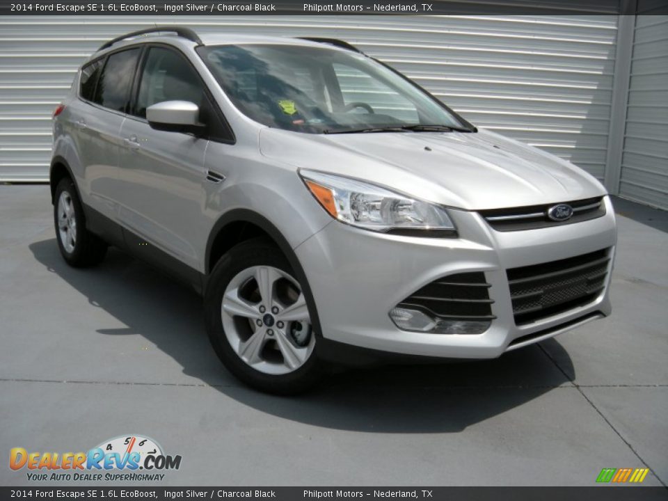 2014 Ford Escape SE 1.6L EcoBoost Ingot Silver / Charcoal Black Photo #1