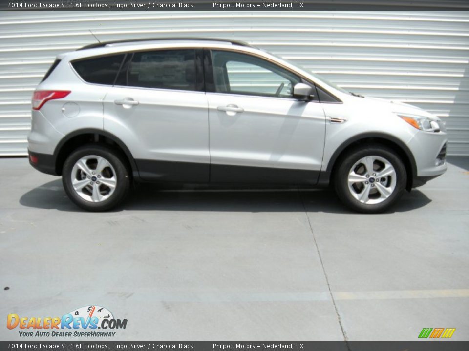 2014 Ford Escape SE 1.6L EcoBoost Ingot Silver / Charcoal Black Photo #3