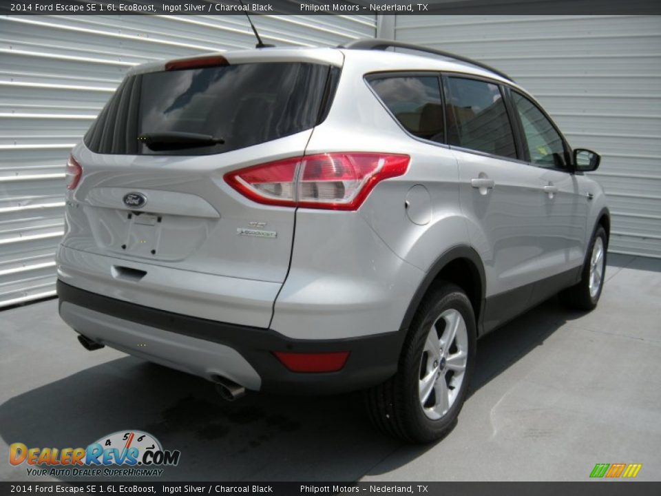2014 Ford Escape SE 1.6L EcoBoost Ingot Silver / Charcoal Black Photo #4