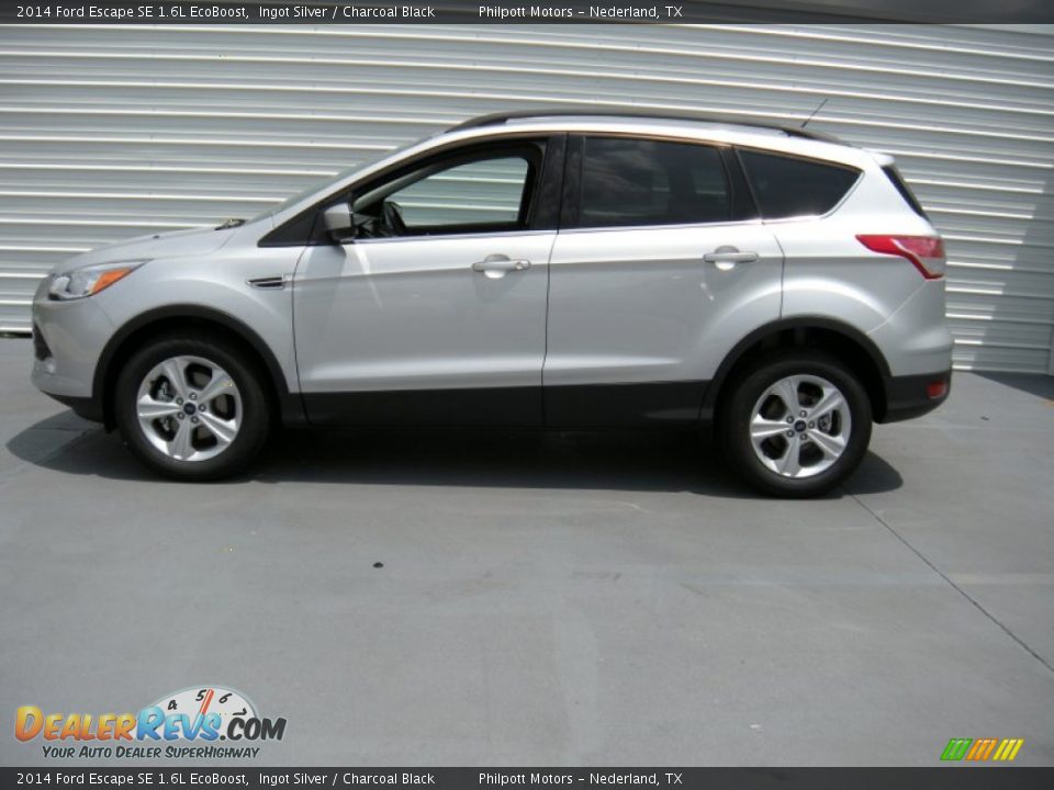 2014 Ford Escape SE 1.6L EcoBoost Ingot Silver / Charcoal Black Photo #6
