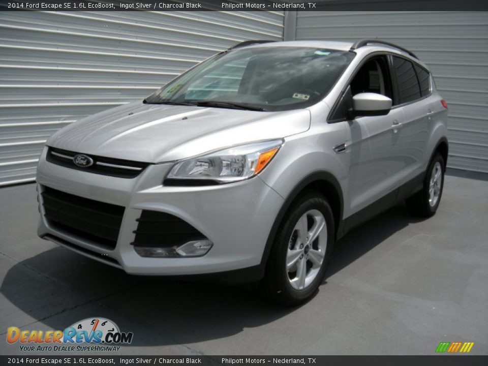 2014 Ford Escape SE 1.6L EcoBoost Ingot Silver / Charcoal Black Photo #7