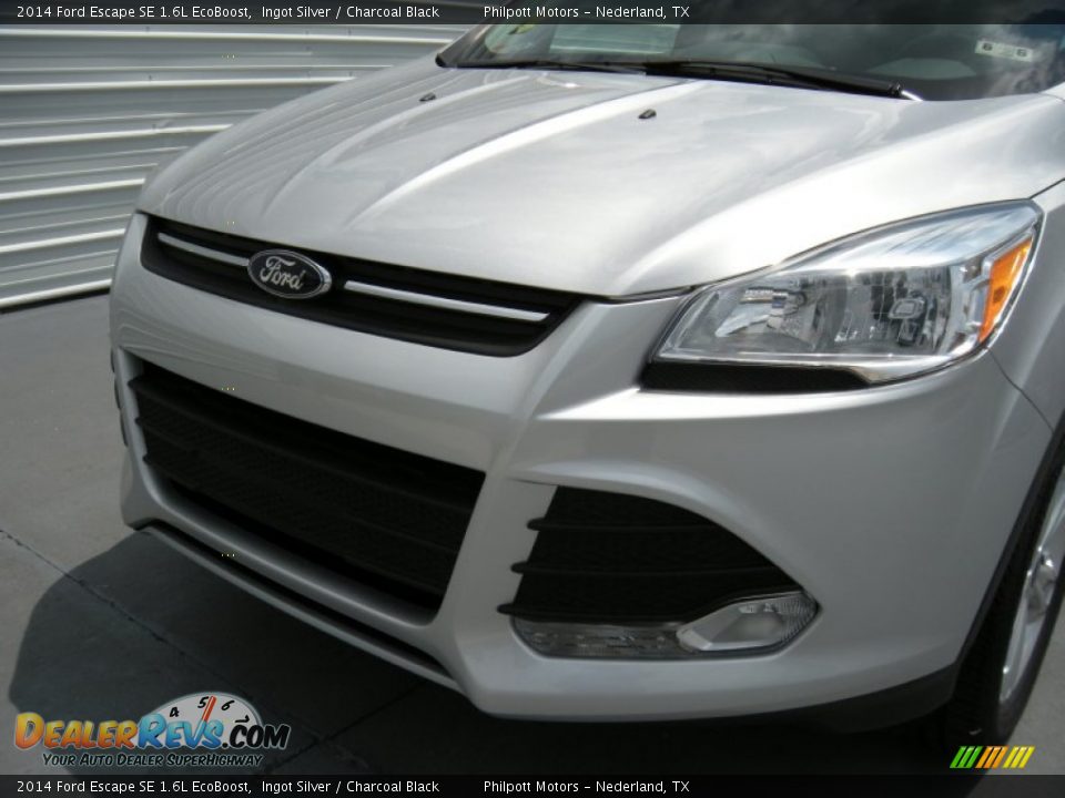2014 Ford Escape SE 1.6L EcoBoost Ingot Silver / Charcoal Black Photo #10