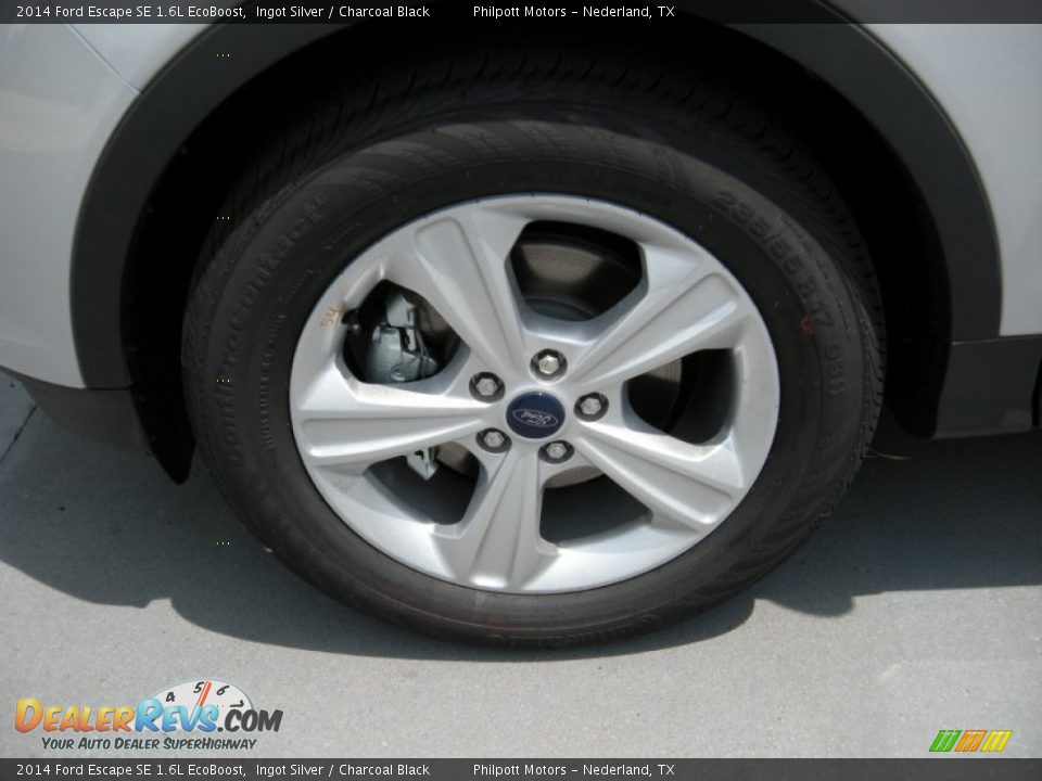 2014 Ford Escape SE 1.6L EcoBoost Ingot Silver / Charcoal Black Photo #11