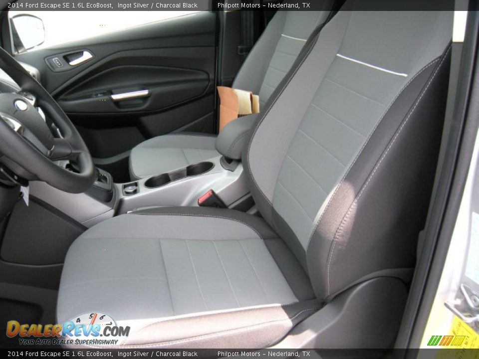 2014 Ford Escape SE 1.6L EcoBoost Ingot Silver / Charcoal Black Photo #22