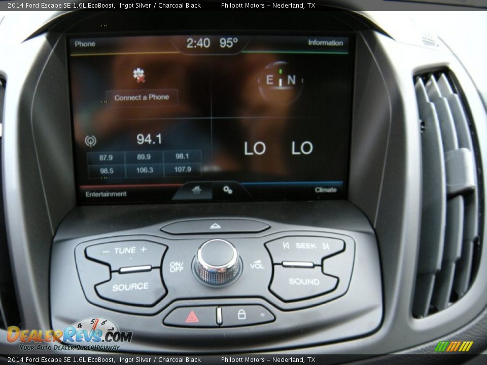 2014 Ford Escape SE 1.6L EcoBoost Ingot Silver / Charcoal Black Photo #26