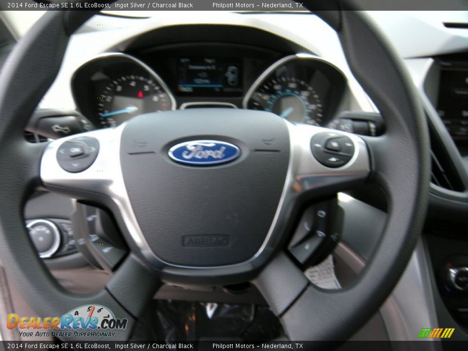 2014 Ford Escape SE 1.6L EcoBoost Ingot Silver / Charcoal Black Photo #29