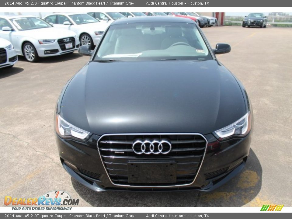 2014 Audi A5 2.0T quattro Coupe Phantom Black Pearl / Titanium Gray Photo #2