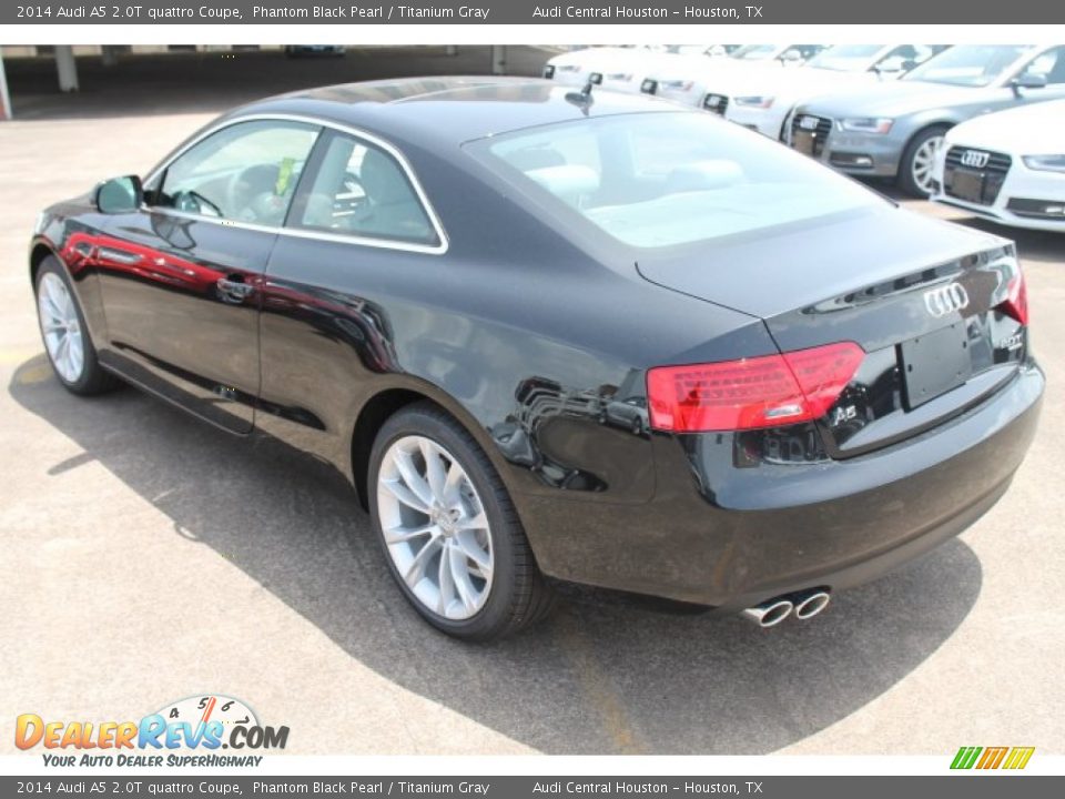 2014 Audi A5 2.0T quattro Coupe Phantom Black Pearl / Titanium Gray Photo #6