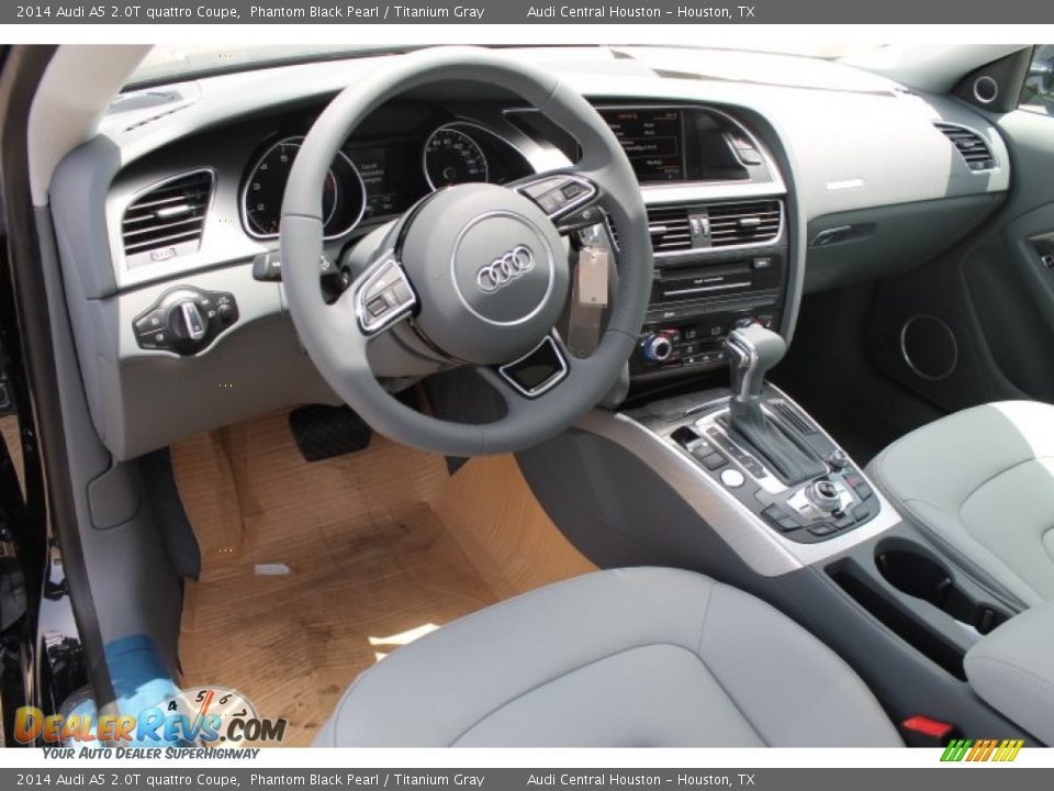 2014 Audi A5 2.0T quattro Coupe Phantom Black Pearl / Titanium Gray Photo #11