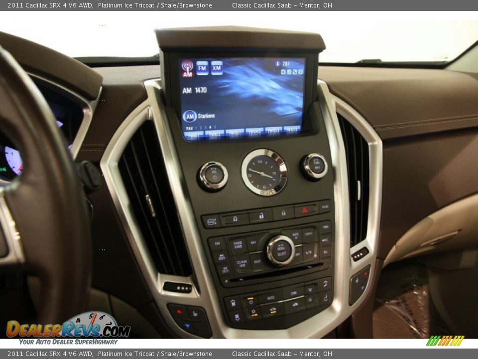 2011 Cadillac SRX 4 V6 AWD Platinum Ice Tricoat / Shale/Brownstone Photo #11