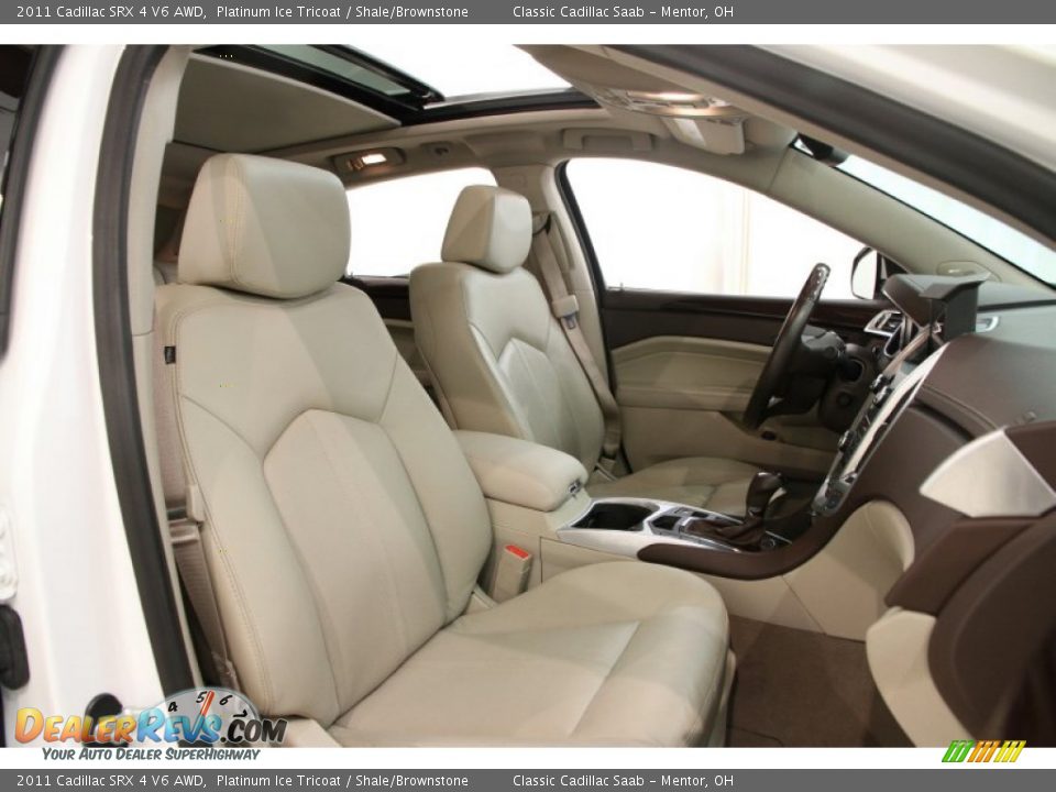 2011 Cadillac SRX 4 V6 AWD Platinum Ice Tricoat / Shale/Brownstone Photo #23