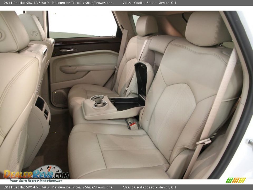 2011 Cadillac SRX 4 V6 AWD Platinum Ice Tricoat / Shale/Brownstone Photo #29