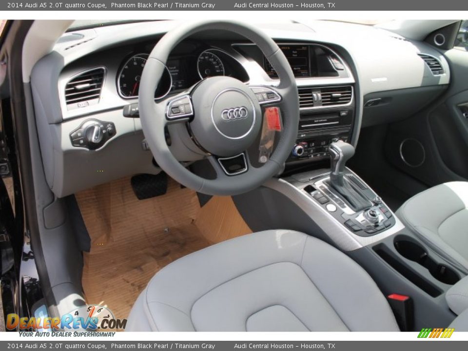 2014 Audi A5 2.0T quattro Coupe Phantom Black Pearl / Titanium Gray Photo #11