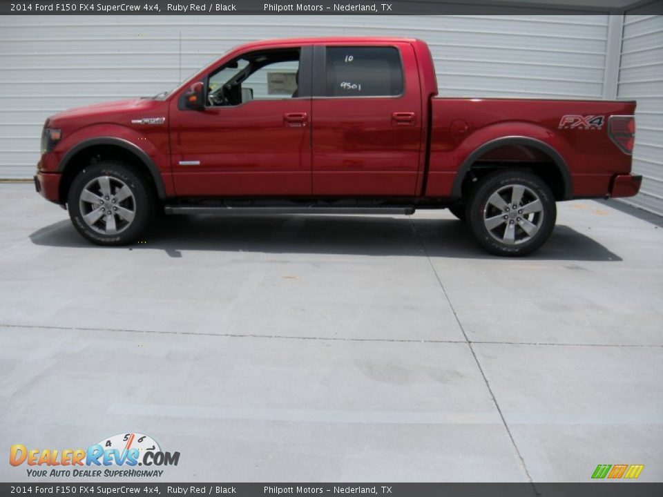 2014 Ford F150 FX4 SuperCrew 4x4 Ruby Red / Black Photo #6