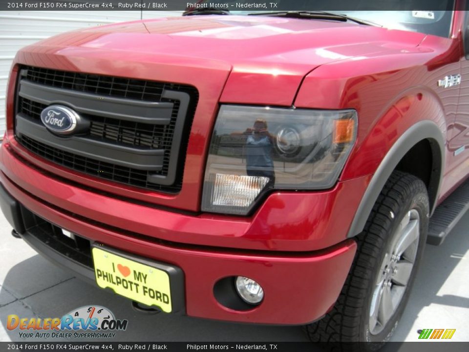 2014 Ford F150 FX4 SuperCrew 4x4 Ruby Red / Black Photo #10