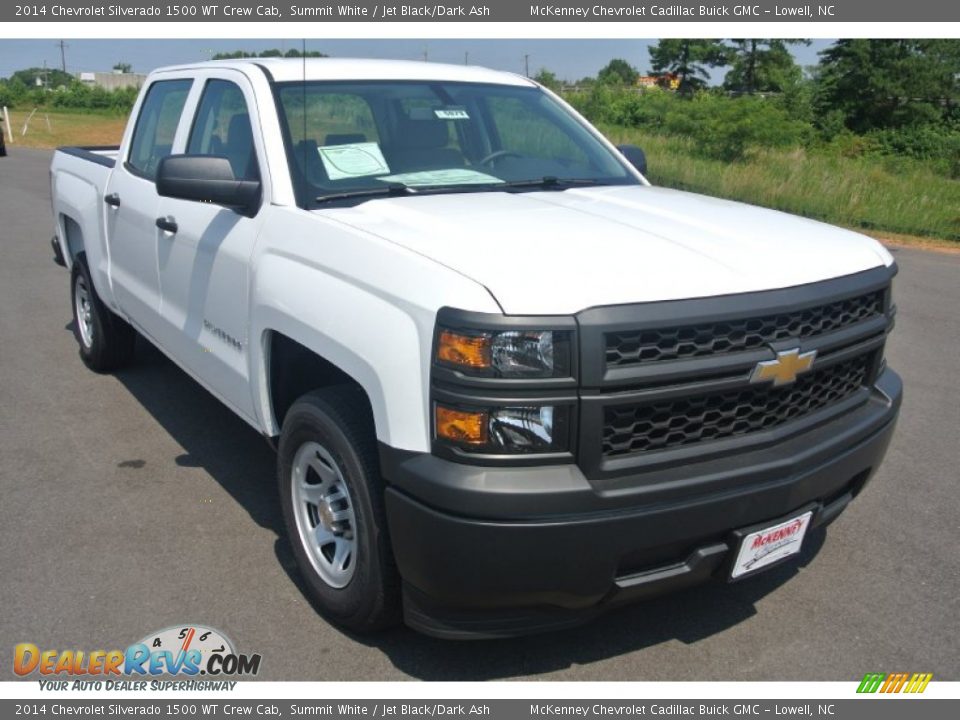 2014 Chevrolet Silverado 1500 WT Crew Cab Summit White / Jet Black/Dark Ash Photo #1