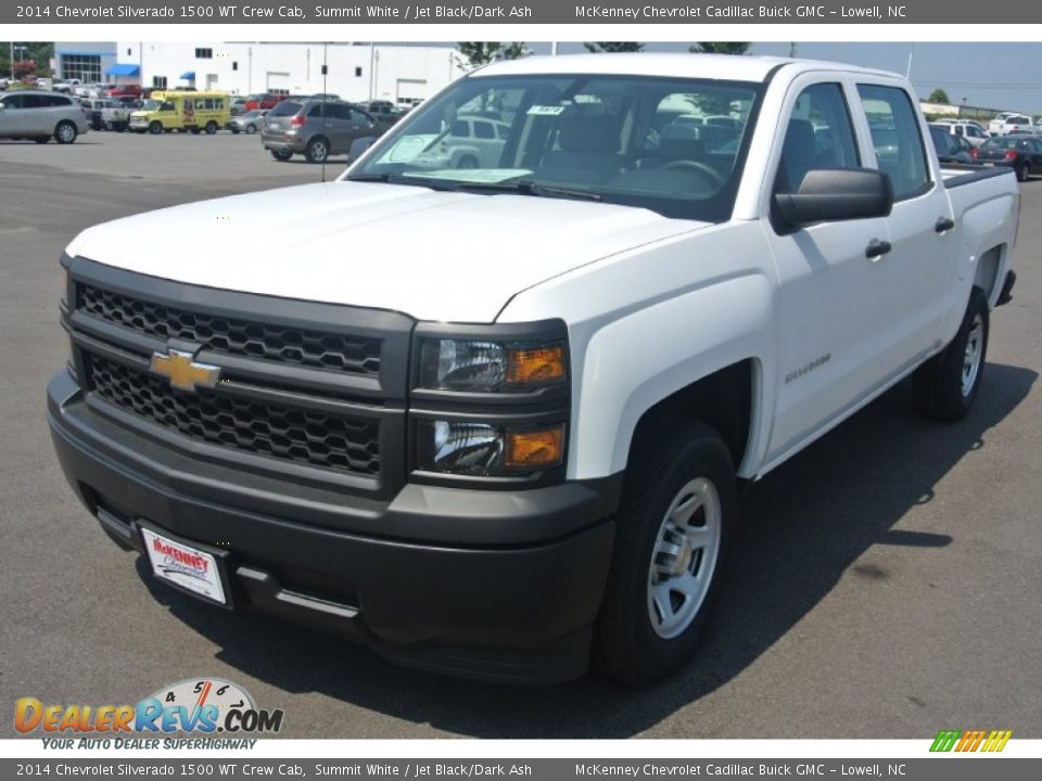2014 Chevrolet Silverado 1500 WT Crew Cab Summit White / Jet Black/Dark Ash Photo #2