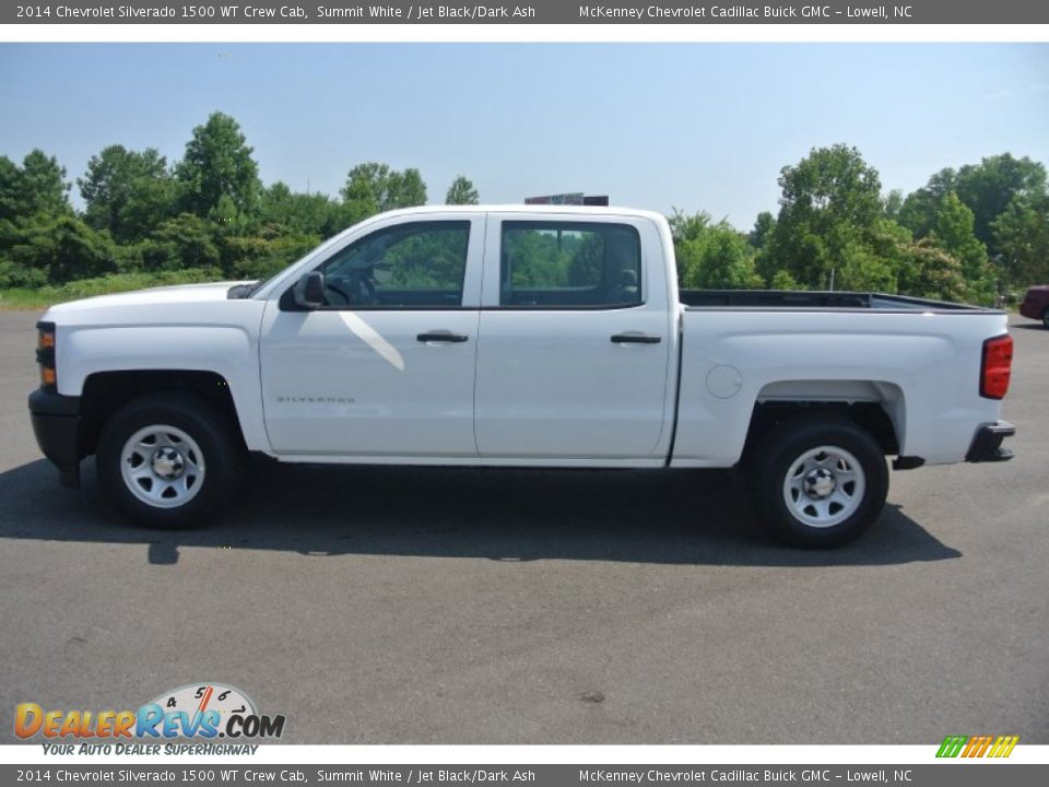 Summit White 2014 Chevrolet Silverado 1500 WT Crew Cab Photo #3