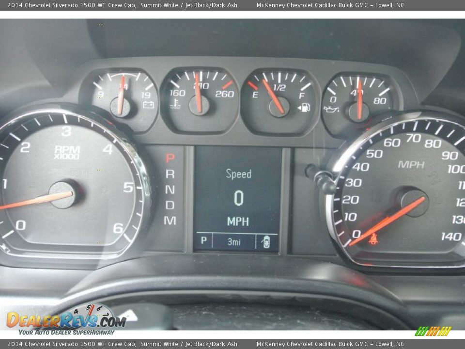 2014 Chevrolet Silverado 1500 WT Crew Cab Summit White / Jet Black/Dark Ash Photo #12