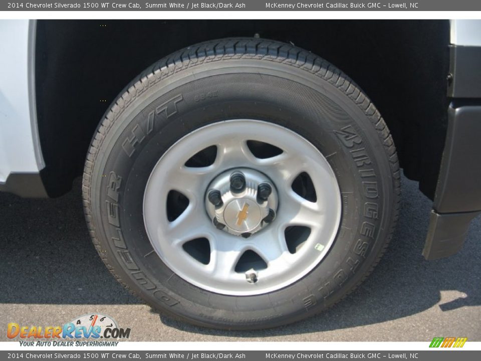 2014 Chevrolet Silverado 1500 WT Crew Cab Summit White / Jet Black/Dark Ash Photo #17