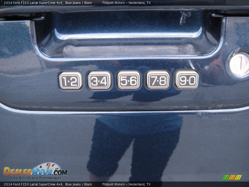 2014 Ford F150 Lariat SuperCrew 4x4 Blue Jeans / Black Photo #15