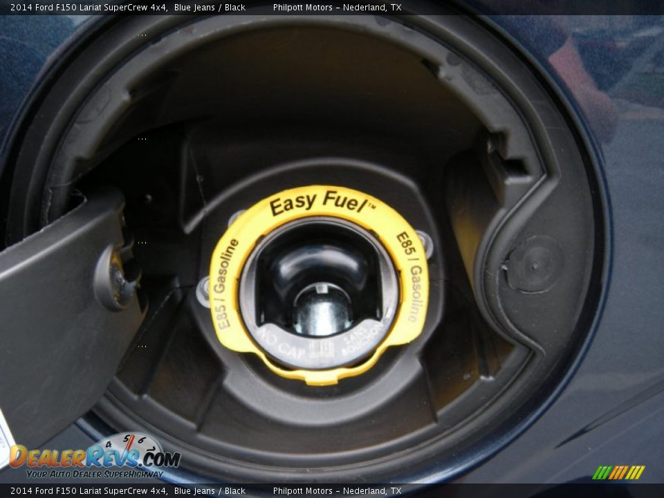 2014 Ford F150 Lariat SuperCrew 4x4 Blue Jeans / Black Photo #16