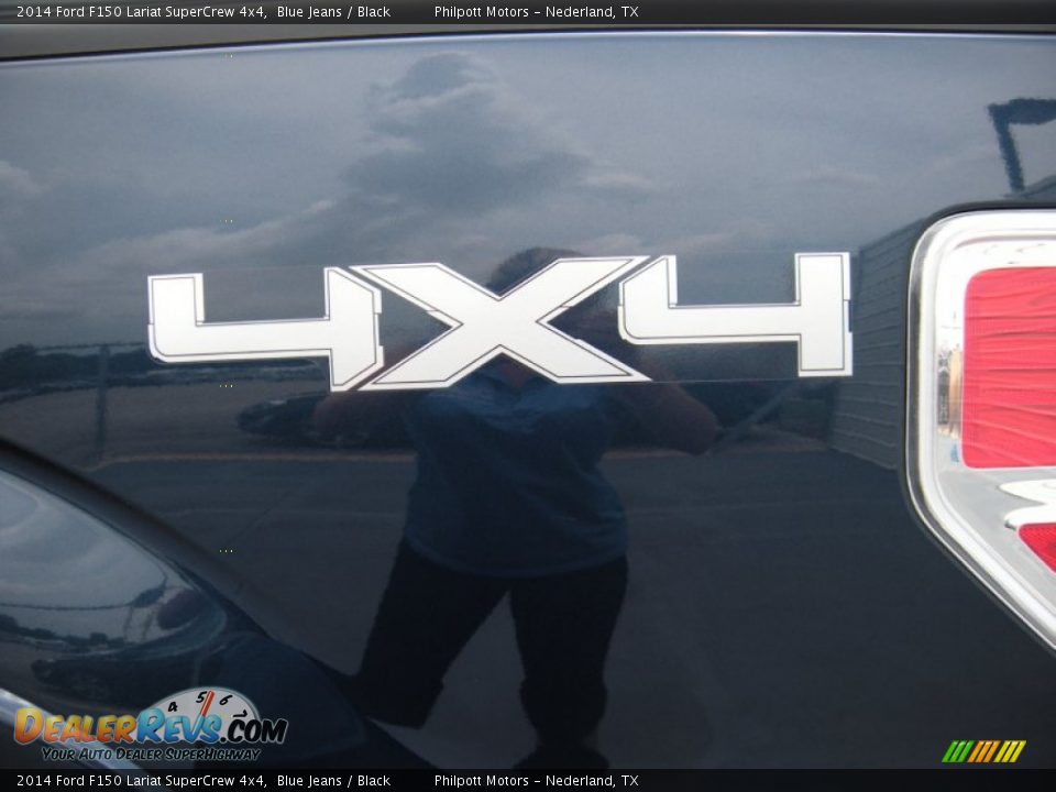 2014 Ford F150 Lariat SuperCrew 4x4 Blue Jeans / Black Photo #17