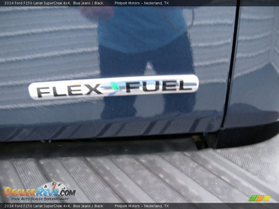 2014 Ford F150 Lariat SuperCrew 4x4 Blue Jeans / Black Photo #18
