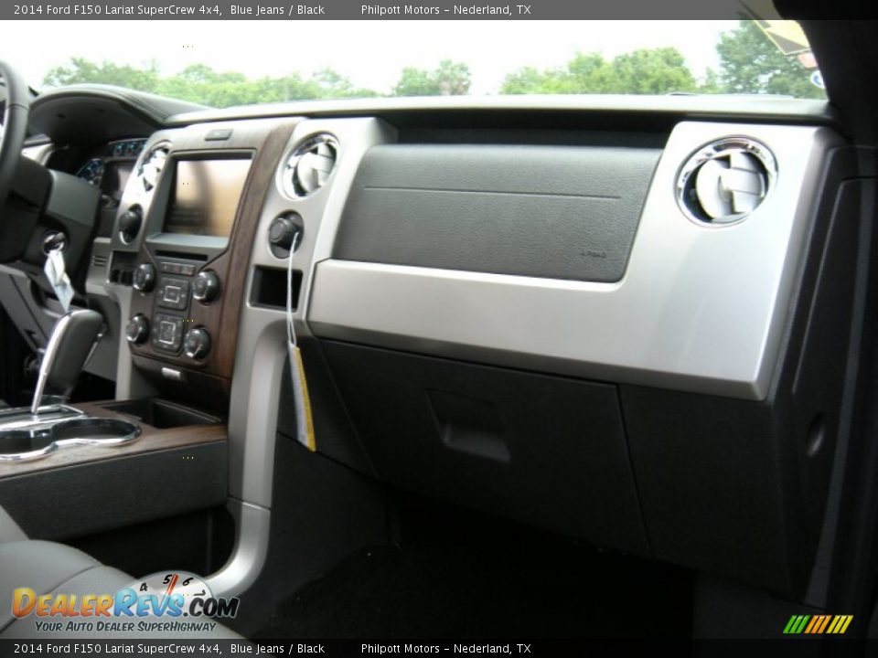 2014 Ford F150 Lariat SuperCrew 4x4 Blue Jeans / Black Photo #20
