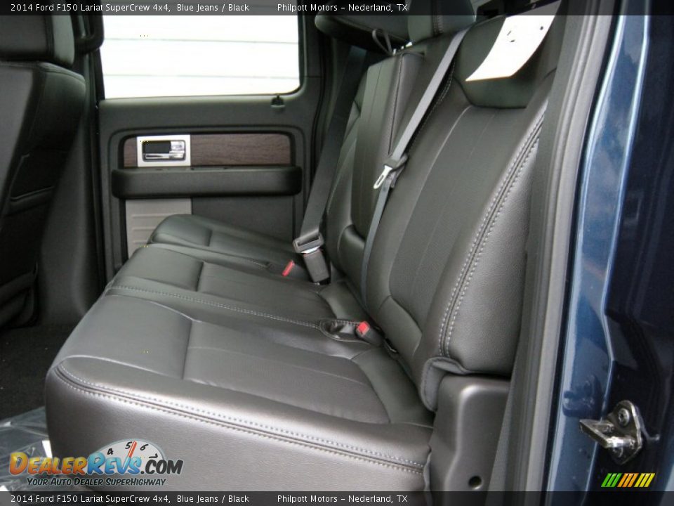 2014 Ford F150 Lariat SuperCrew 4x4 Blue Jeans / Black Photo #23