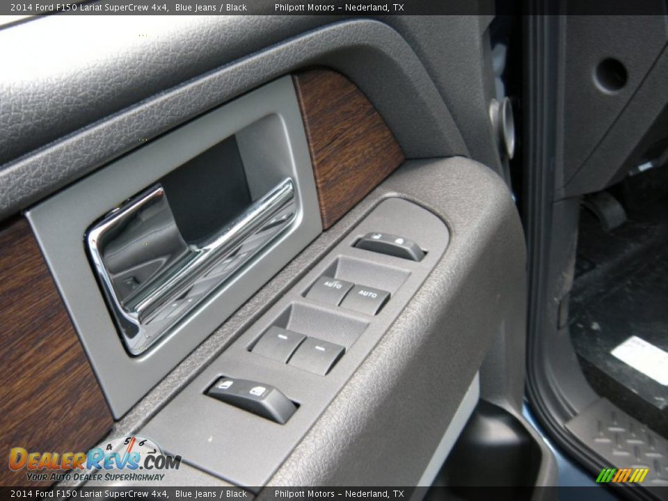 2014 Ford F150 Lariat SuperCrew 4x4 Blue Jeans / Black Photo #25