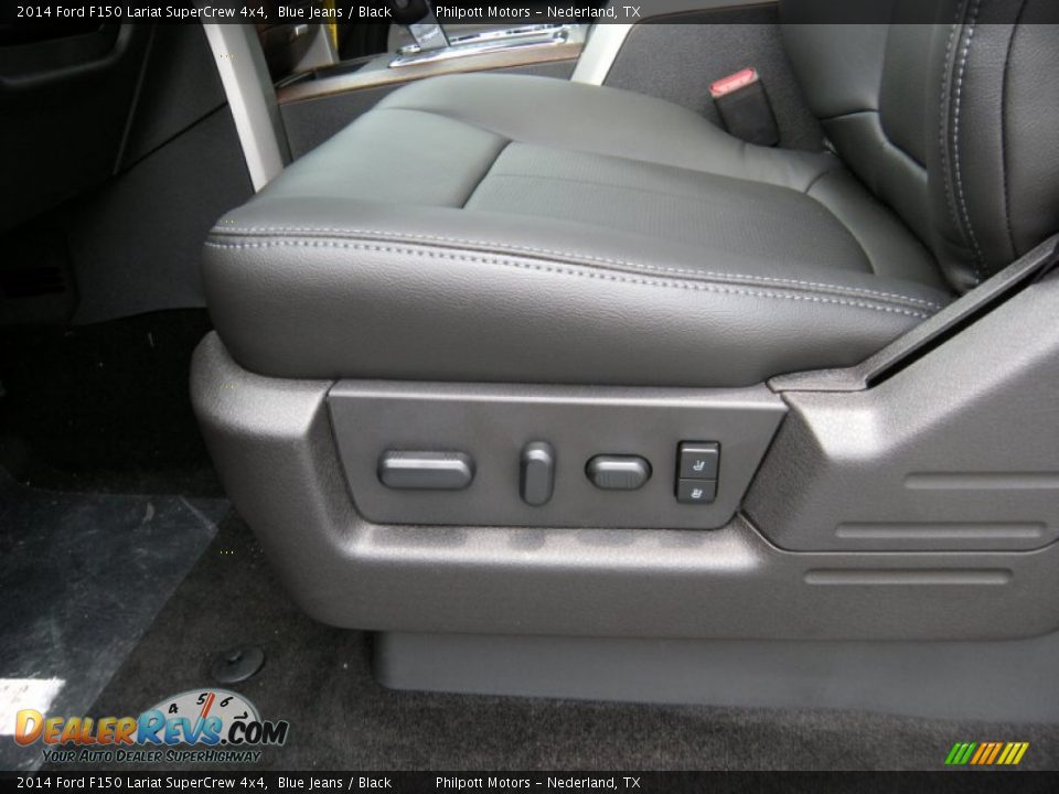 2014 Ford F150 Lariat SuperCrew 4x4 Blue Jeans / Black Photo #27