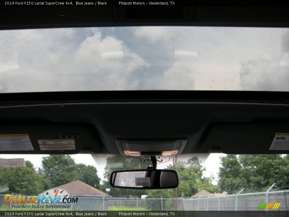 2014 Ford F150 Lariat SuperCrew 4x4 Blue Jeans / Black Photo #28
