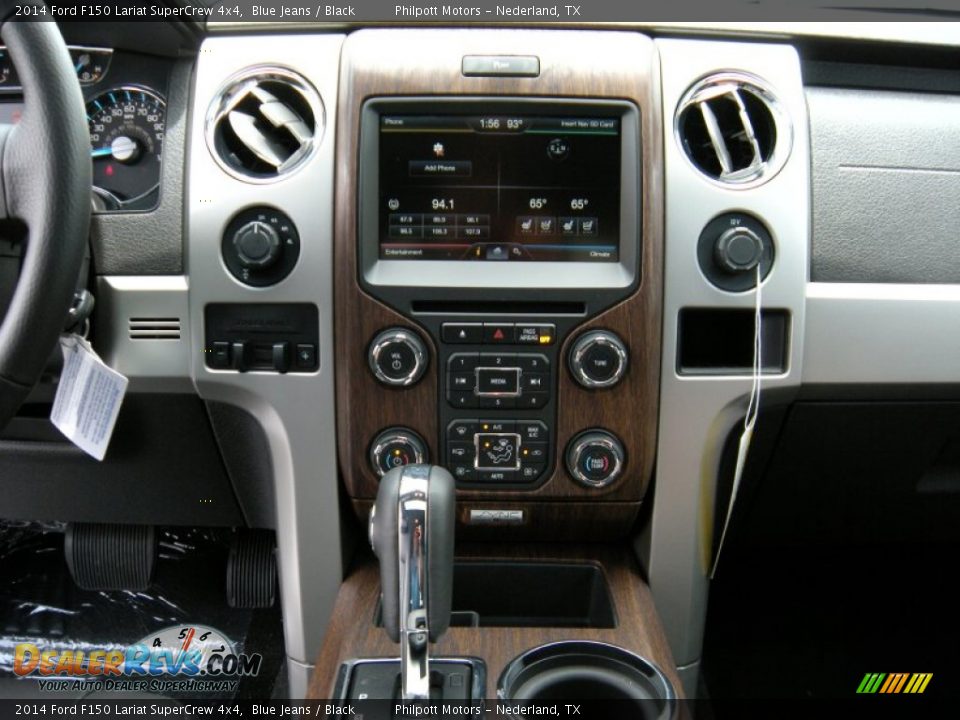 2014 Ford F150 Lariat SuperCrew 4x4 Blue Jeans / Black Photo #30
