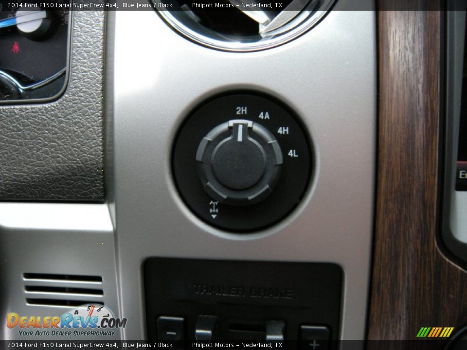 2014 Ford F150 Lariat SuperCrew 4x4 Blue Jeans / Black Photo #33