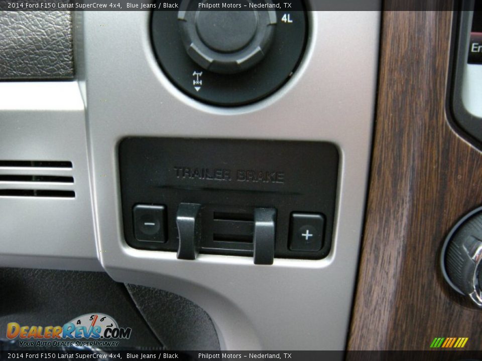 2014 Ford F150 Lariat SuperCrew 4x4 Blue Jeans / Black Photo #34
