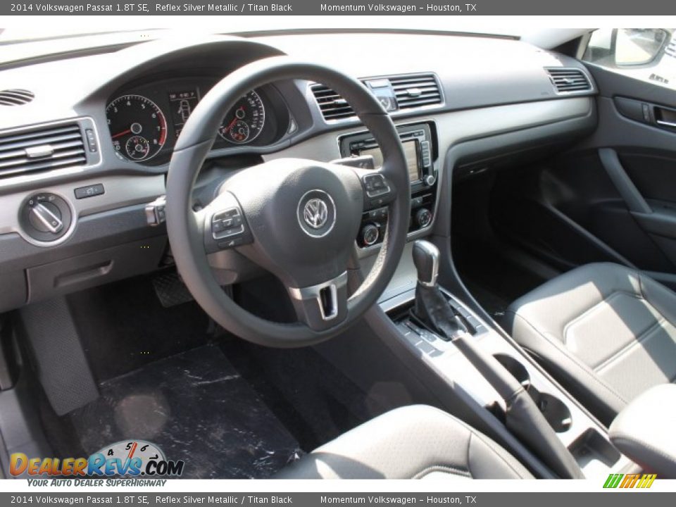 2014 Volkswagen Passat 1.8T SE Reflex Silver Metallic / Titan Black Photo #11