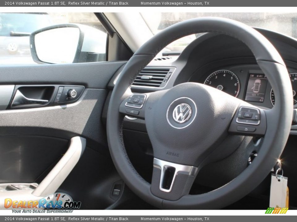 2014 Volkswagen Passat 1.8T SE Reflex Silver Metallic / Titan Black Photo #22