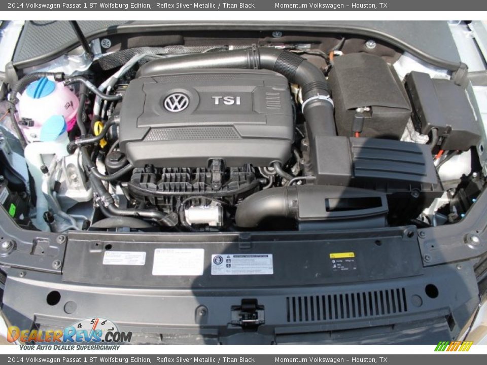 2014 Volkswagen Passat 1.8T Wolfsburg Edition Reflex Silver Metallic / Titan Black Photo #23