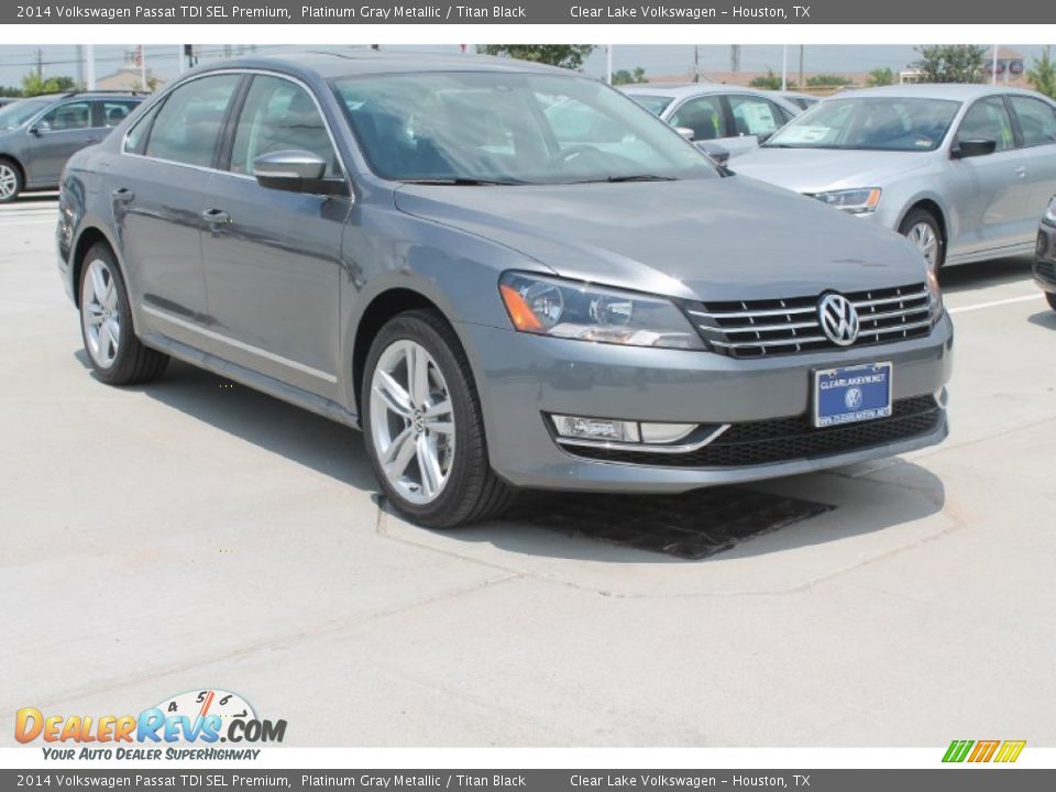 2014 Volkswagen Passat TDI SEL Premium Platinum Gray Metallic / Titan Black Photo #1
