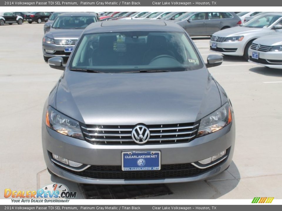 2014 Volkswagen Passat TDI SEL Premium Platinum Gray Metallic / Titan Black Photo #2
